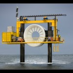 OpenHydro's test rig at the EMEC tidal test site (Image Mike Brookes-Roper)
